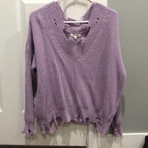 Purple Knit Sweater